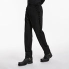 PUNK RAVE Men's Gothic Strapped Minimalist Pants