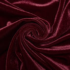 PUNK RAVE Men's Gothic Velvet Ruffled Mock Neck Lantern Sleeve Shirt Red