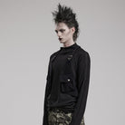 PUNK RAVE Men's Punk Adjustable Strap Bag