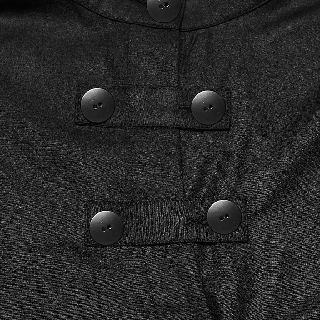 Camicia a maniche lunghe da uomo PUNK RAVE con abbottonatura asimmetrica
