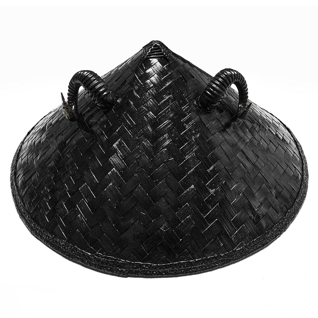 PUNK RAVE Herren Punk Bambusstreifen Schafhornhut