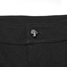 PUNK RAVE Men's Punk Big-pocket Faux Leather Splice Shorts