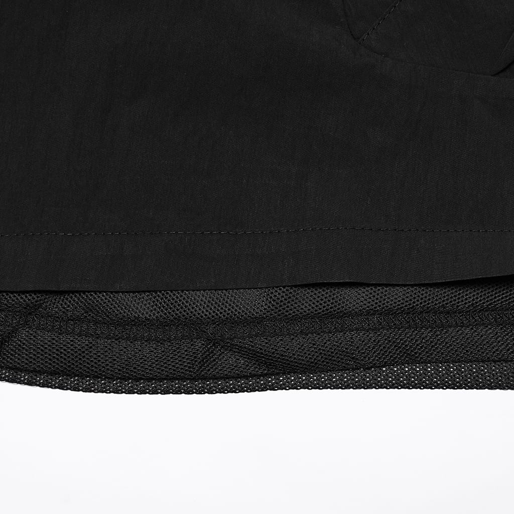 PUNK RAVE Men's Punk Big Pocket Strappy Shorts Black