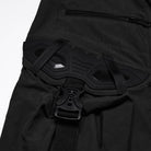 PUNK RAVE Men's Punk Big Pocket Strappy Shorts Black