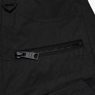 PUNK RAVE Men's Punk Big Pocket Strappy Shorts Black