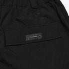 PUNK RAVE Men's Punk Big Pocket Strappy Shorts Black