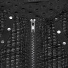 PUNK RAVE Men's Punk Bubble Buckle Zipper T-shirt