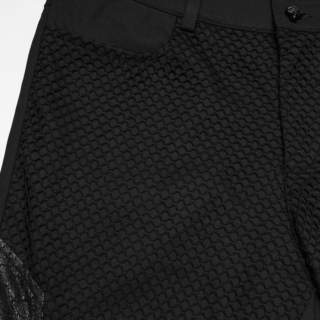 PUNK RAVE Men's Punk Buckle Straps Patchwork Pants