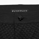PUNK RAVE Men's Punk Buckle Straps Patchwork Pants