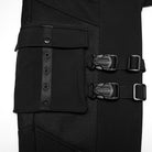 PUNK RAVE Men's Punk Buckle-up Strap Big Pockets Pants