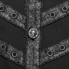 PUNK RAVE Herren Punk Cutout Splice Shirt