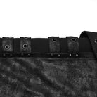 PUNK RAVE Men's Punk Eyelet Straps Mottled Printed Pants