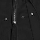 PUNK RAVE Men's Punk Eyelet Turn-down Collar Hooded Jacket