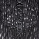 PUNK RAVE Men's Punk Eyelets Buckles Mesh Tank Top