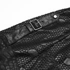 PUNK RAVE Men's Punk Eyelets Ripped Loose Hoodie