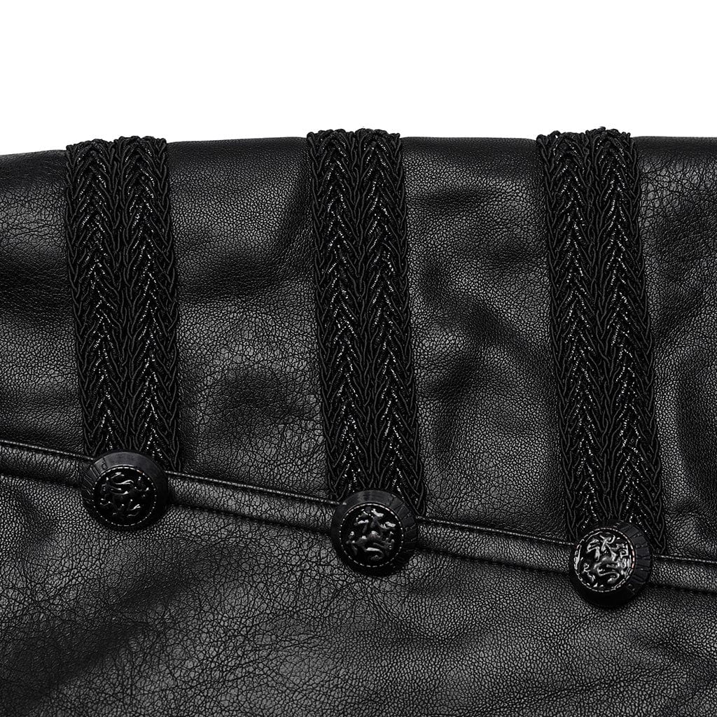 PUNK RAVE Herren Punk Kunstlederhose