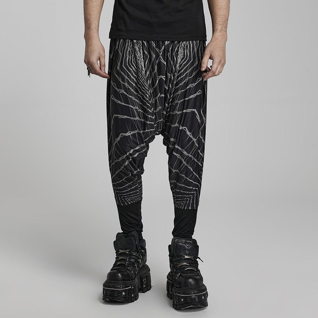 PUNK RAVE Herren-Schlupfhose mit Punk-Halo-Print
