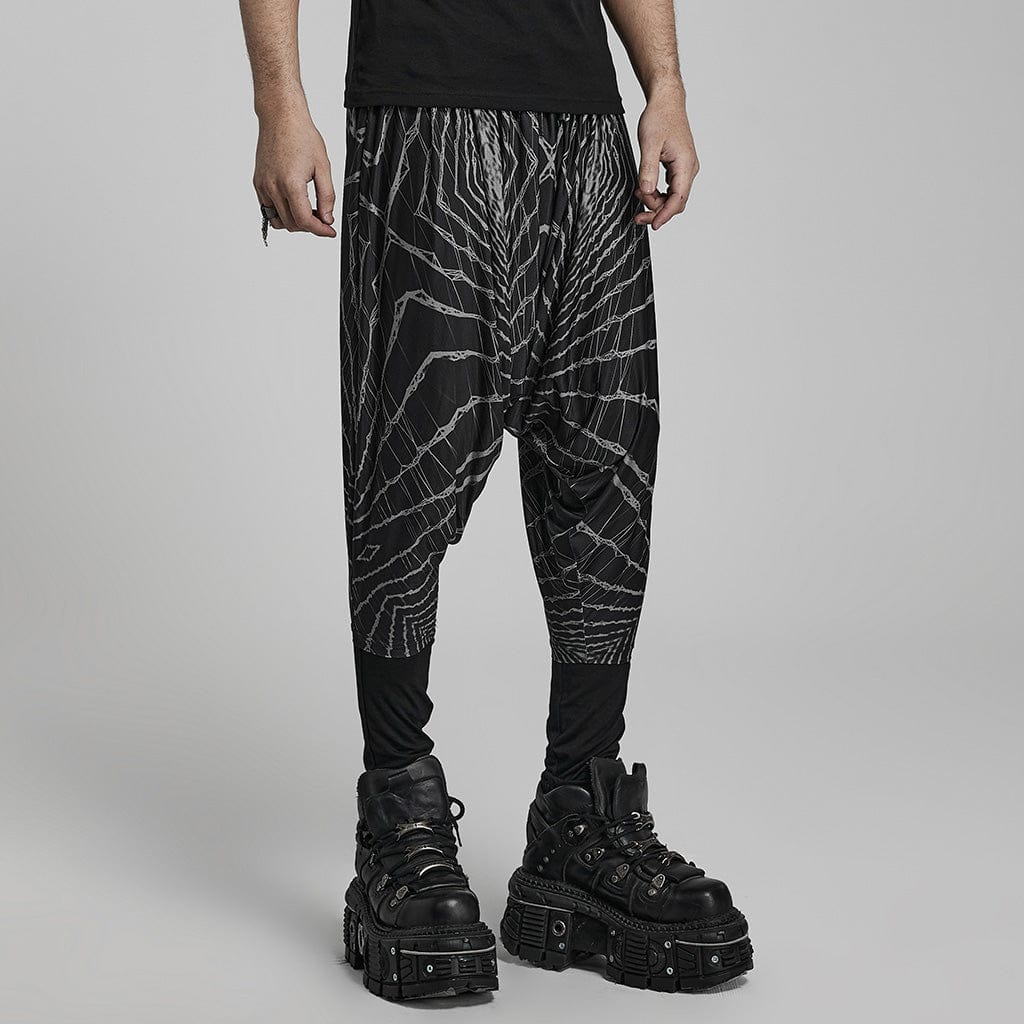 PUNK RAVE Herren-Schlupfhose mit Punk-Halo-Print