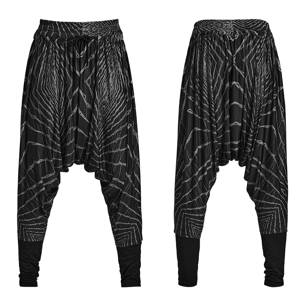PUNK RAVE Herren-Schlupfhose mit Punk-Halo-Print