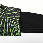 PUNK RAVE Men's Punk Halo Printed Sagging Pants Black-green