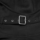 PUNK RAVE Men's Punk Irregular Buckle Strap Hooded Cloak