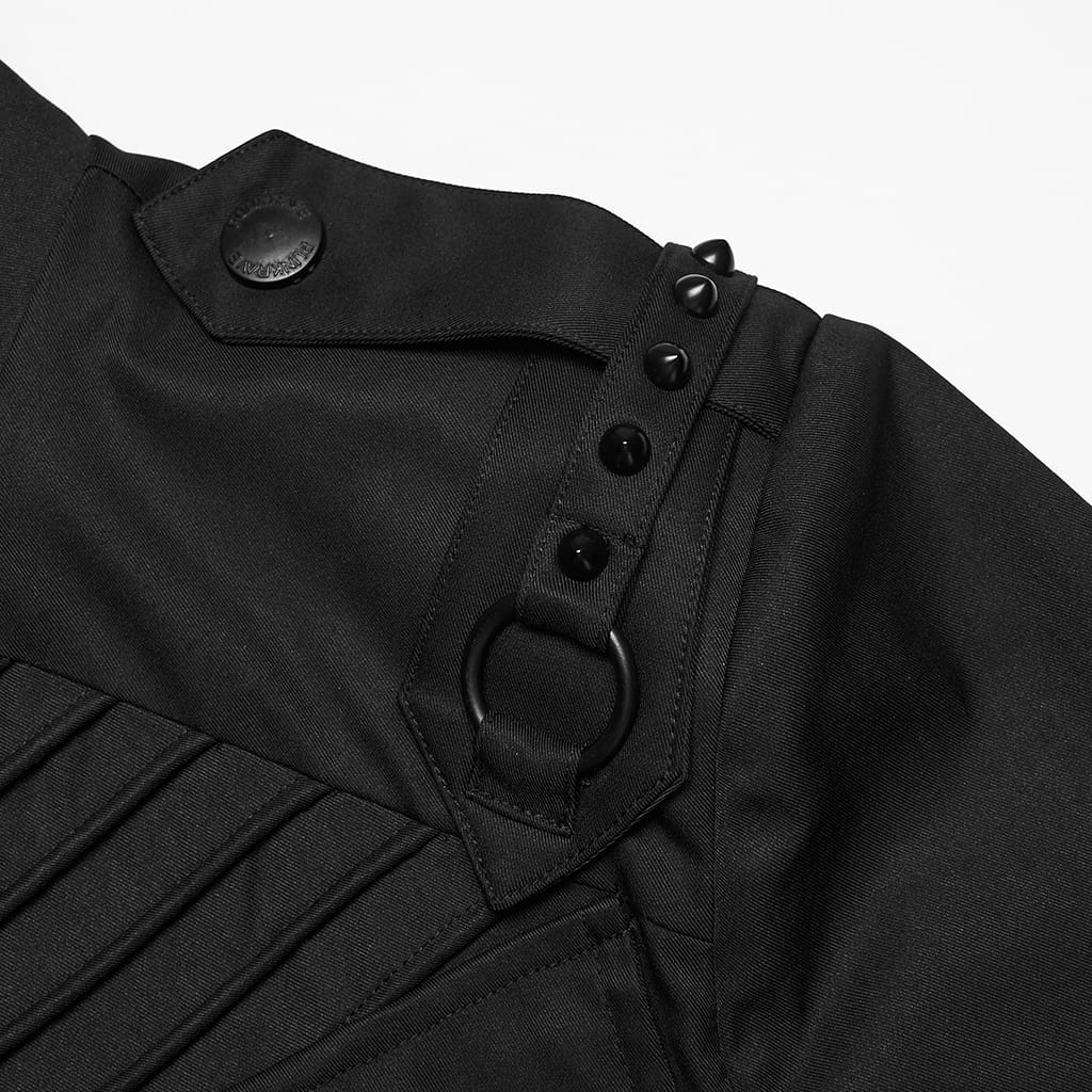 PUNK RAVE Giacca da uomo punk a strati con cappuccio e zip