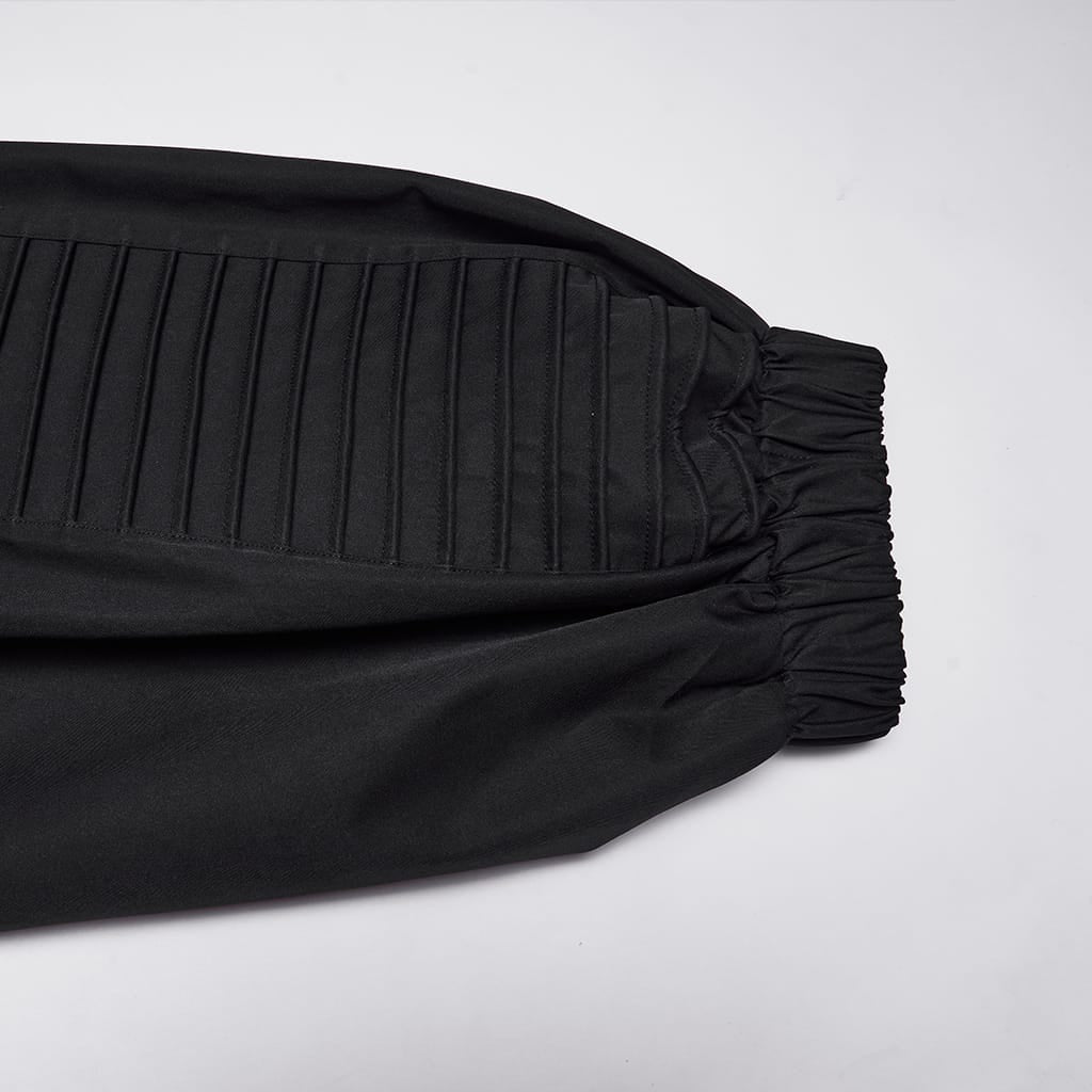 PUNK RAVE Men's Punk Layered Pleated Tapered Pants