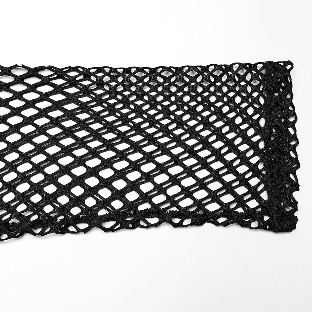 Camiseta de malla punk rasgada para hombre PUNK RAVE