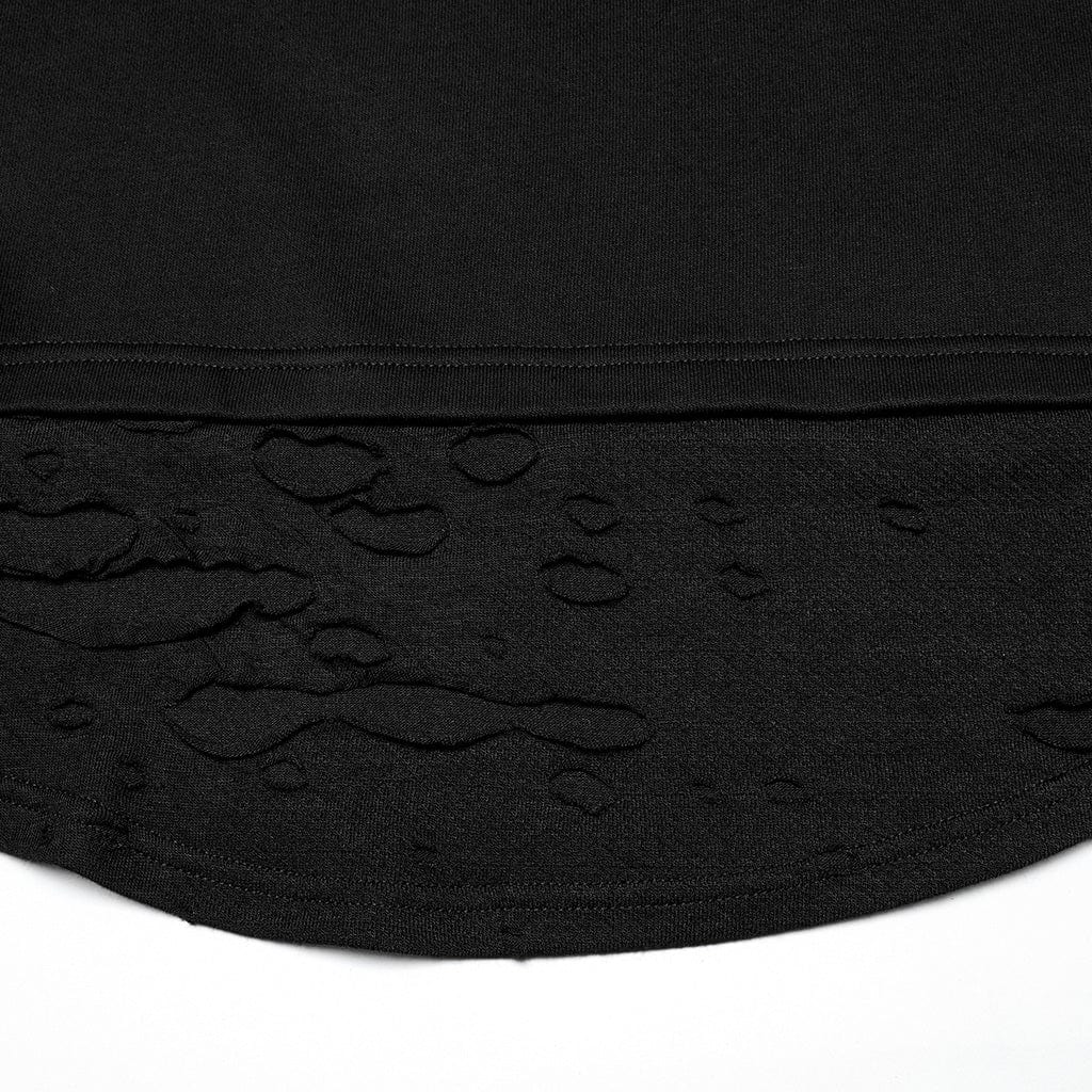 Camiseta de malla punk rasgada para hombre PUNK RAVE