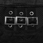 PUNK RAVE Men's Punk Mesh Splice Bucket Straps Pants