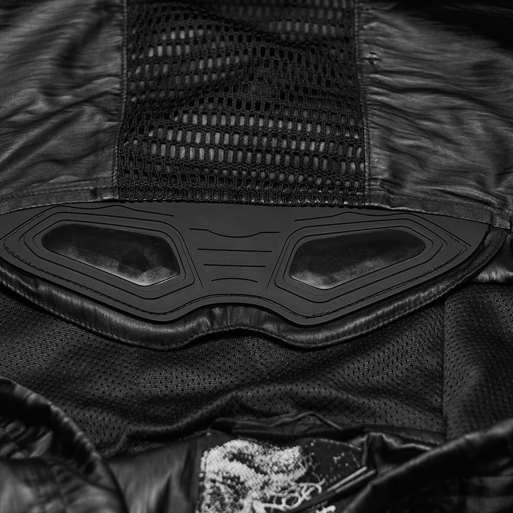 PUNK RAVE męska punkowa minimalistyczna kurtka z kapturem