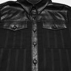PUNK RAVE Men's Punk Plaid Turn-down Collar Short Sleeved Shirt
