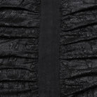 PUNK RAVE Herren Punk Plissee Langmantel mit Kapuze