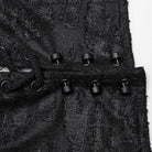 PUNK RAVE Herren Punk Plissee Langmantel mit Kapuze