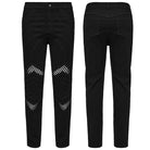 PUNK RAVE Men's Punk Pleated Mesh Splice Pants