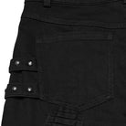 PUNK RAVE Men's Punk Pleated Rivet Pants
