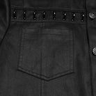 PUNK RAVE Men's Punk Rings Turn-down Collar Short Sleeved Shirt