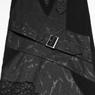 PUNK RAVE Men's Punk Rivet Eyelet Buckle Strap Straight Pants