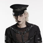 PUNK RAVE Men's Punk Rivet Eyelet Hat