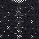 PUNK RAVE Men's Punk Rivet Ripped Mesh Tank Top