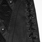 PUNK RAVE Men's Punk Rivets Minimalist Shorts
