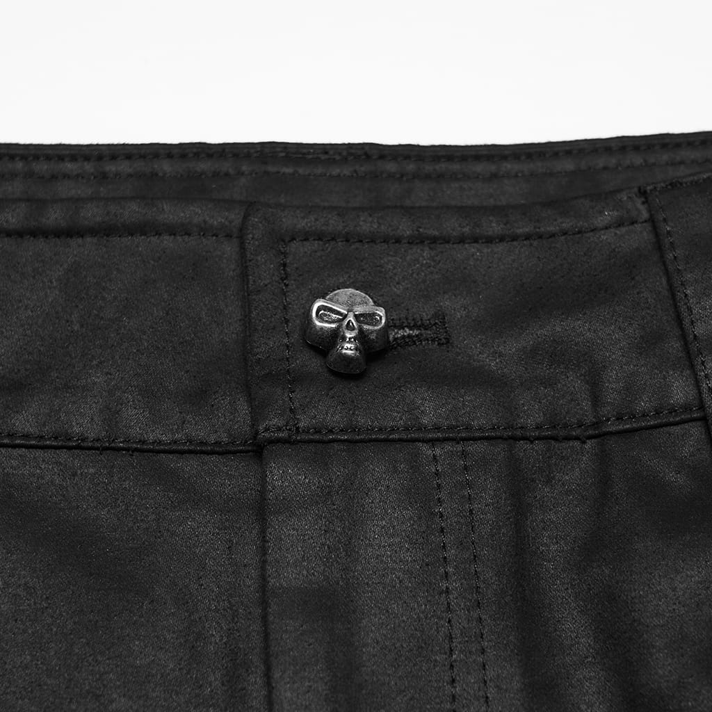 Pantaloncini minimalisti da uomo PUNK RAVE con rivetti punk