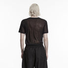 PUNK RAVE Men's Punk Sheer Shirt