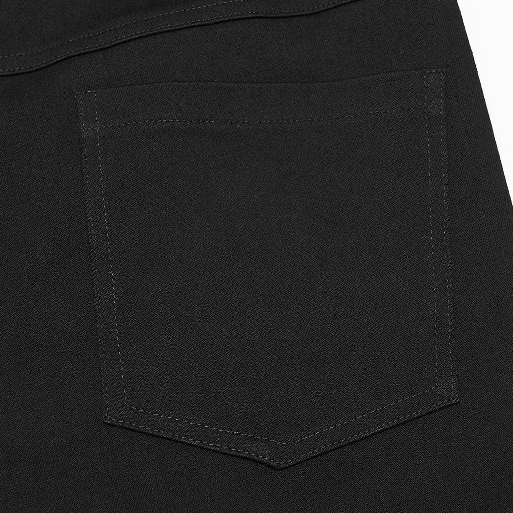 PUNK RAVE Men's Punk Skull Bat‑wing Flap Decor Slim Fit Trousers