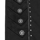 PUNK RAVE Men's Punk Skull Buckle Pants