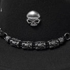 PUNK RAVE Men's Punk Skull Eyelet Hat
