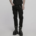 PUNK RAVE Men's Punk Skull Multi-layered Pants Chain