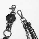PUNK RAVE Men's Punk Skull Multi-layered Pants Chain