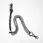 PUNK RAVE Men's Punk Snake&Skull Layered Pant Chain