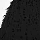 PUNK RAVE Men's Punk Stand Collar Cross Distressed Vest